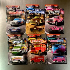 MATCHBOX 2018 CANDY SERIES ( SET OF 6 ) AUSTIN MINI, ‘47 CHEVY AD 3100, SIVERADO