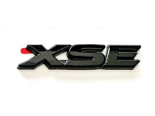 Rear Tailgate Gloss Black XSE OVERLAY Emblem Badge Letter Fit 2018-24 Camry XSE
