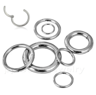 Hinged Seamless Segment Ring Surgical Steel Cartilage Nose Ring Labret Septum