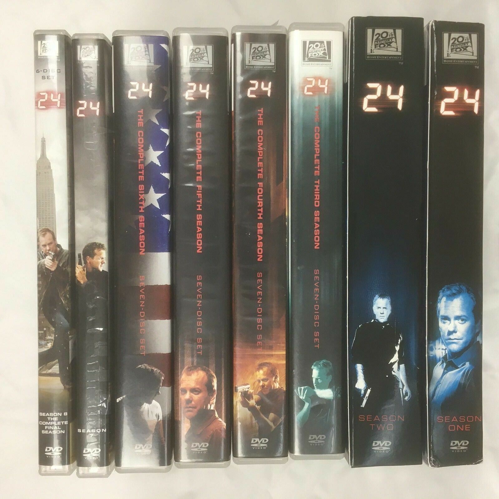 DVD 24 Complete TV Series 1-8 set Seasons 1 2 3 4 5 6 7 8 lot