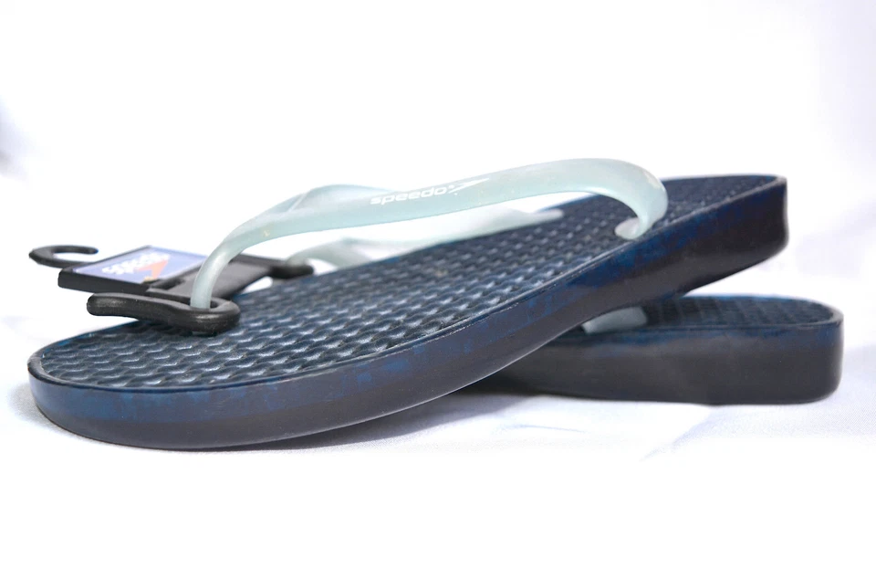 Novo com etiquetas Speedo Azul Marinho Cool Flip Flop Crianças Conforto Tanga Sandálias Sapatos Tamanho Criança G/W 6 - Imagem 2 de 3