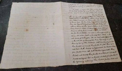 1802 Petition for Land Partition Monongahela River Washington County PA Ephemera - Picture 2 of 5