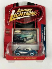 CHEVY CORVETTE 1958 VETTE '58 BLUE 1/64 JOHNNY LIGHTNING CHEVY THUNDER R8