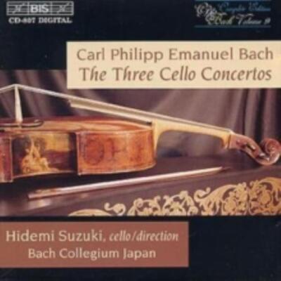 C.P.E. BACH/SUZUKI BACH COLLEGIUM JAPAN: 3 CELLO CTI: WQ.170; WQ.171; WQ.17 - CD