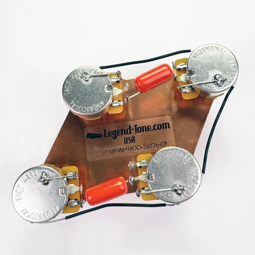 Gibson Les Paul Wiring Harness 60's Wiring Modern - Standard, Orange Drop