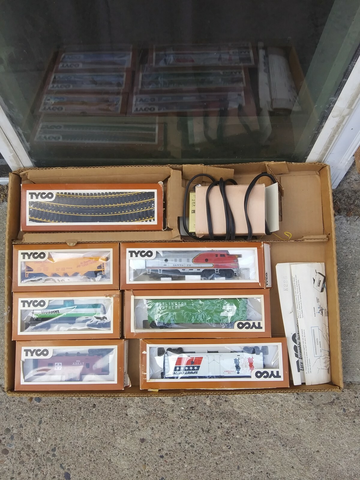 tyco santa fe train set