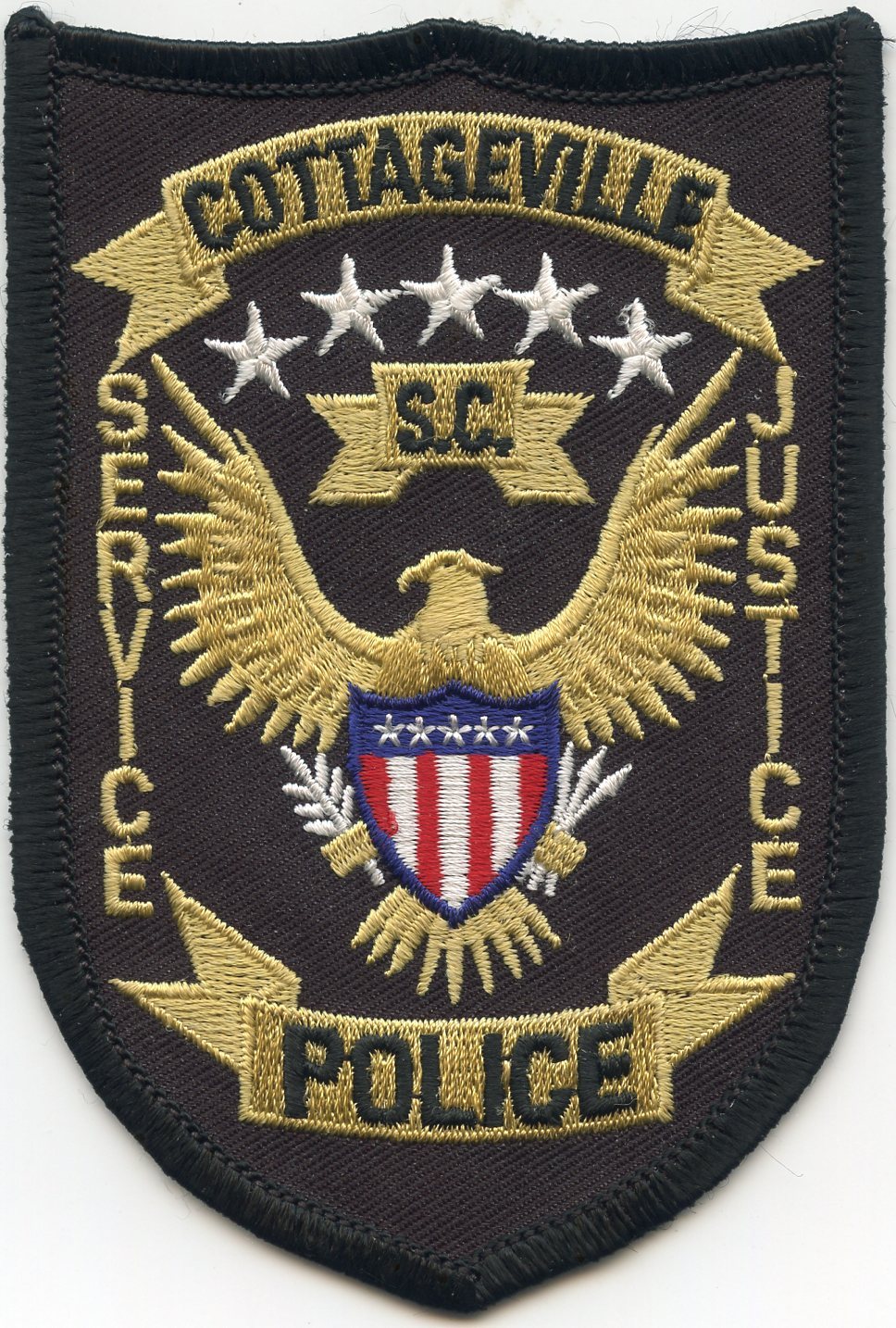 COTTAGEVILLE SOUTH CAROLINA SC Service Justice POLICE PATCH eBay