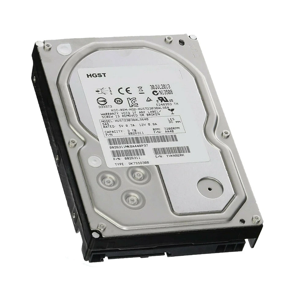 Hitachi (SAS) HGST 3.5" Internal Hard Drive 3TB 7200rpm 0B26311 HUS723030ALS640 - Image 3 of 4