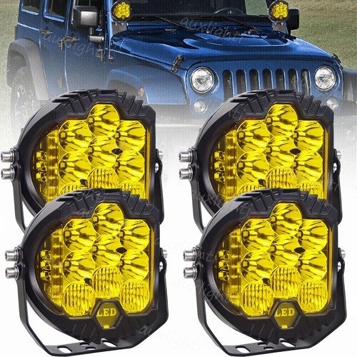 Safego LED Work Light 4 Inch 60 W Spotlight 4800 LM Spot LED Work Lights Fog Lig - Foto 4