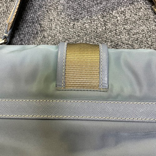 Prada shoulder bag light blue nylon - Picture 20 of 22