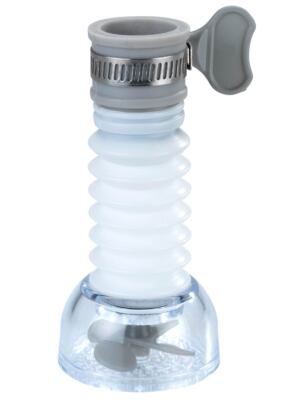 MAXIMEX Wasser Hahn Aufsatz Aufsteck FLEXI Brause schwenkbar Küche Bad Gäste WC