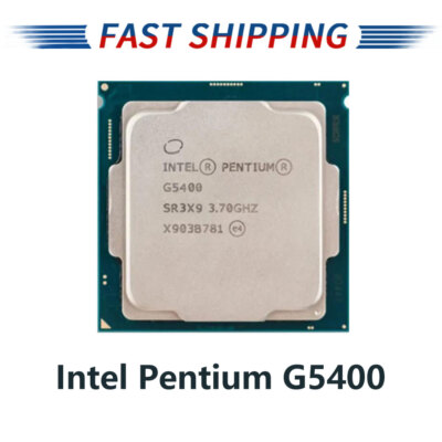 Intel Pentium G5400 CPU Dual Cores 3.7GHz 4MB L3 Cache LGA 1150 Processor 54W