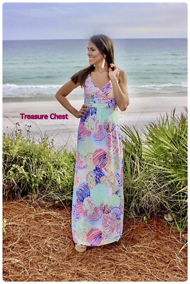 Lilly Pulitzer NWT Sloane Maxi Dress Roar of the Seas 🦄 Size XL