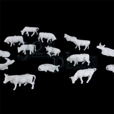 20 pcs. HO Scale Cows 1:87 Scale Figures Cattle Animals HO Gauge Supplies 1/87