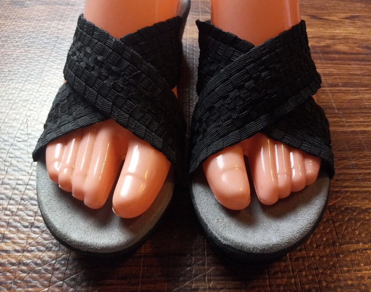 YUU Shoes Black Womans Sandals Size 6 M eBay