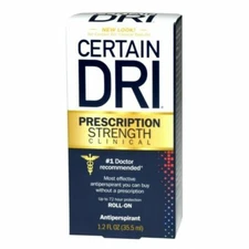 Certain Dri Prescription Strength Clinical Antiperspirant Roll on - 1.2 oz