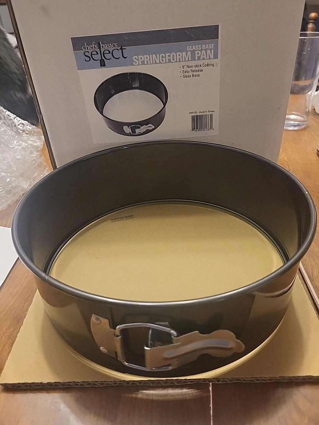 Springform Pan Glass Base Bottom 9" Pan Select Hw0133 Chefs Basics
