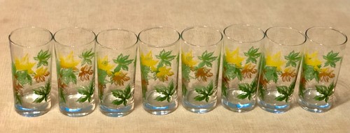 Drinking Glasses Salem Maple Leaf Set of 4 with Two Sets Available mar2020 - Picture 2 of 12