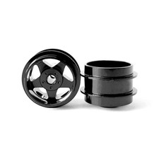 Staffs STAFFS03 5-Spoke Aluminum Rear Wheels 15.8 x 10mm 2 1:32 Slot Car Part