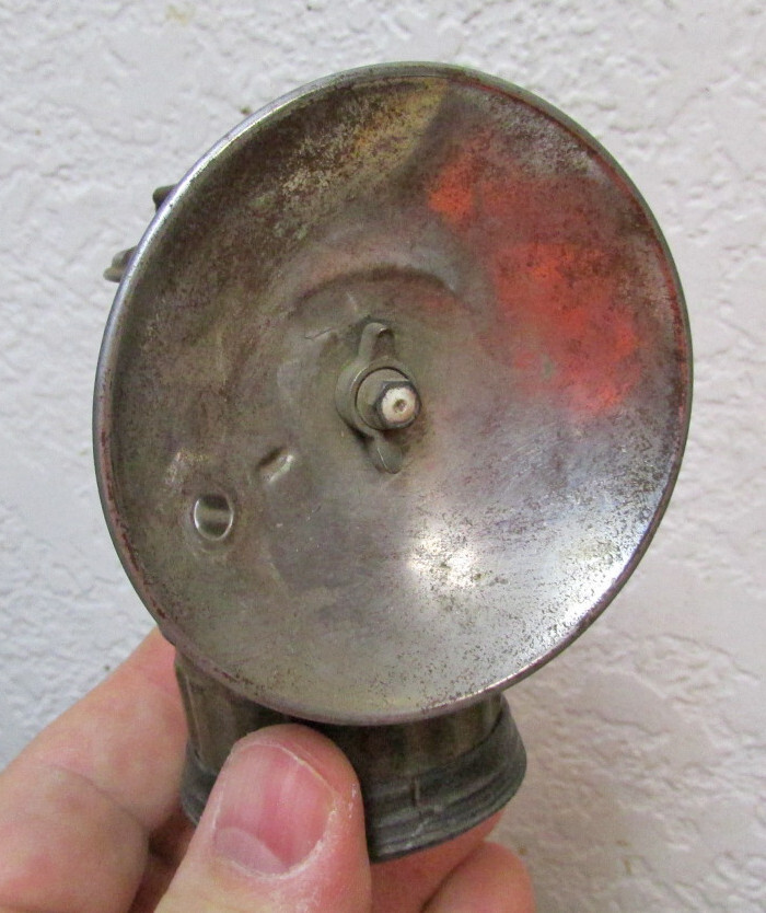 vintage guys dropper carbide miners lamp, shanklin mfg co