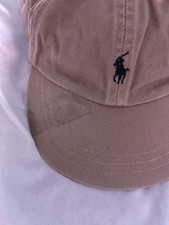 Youth Unisex Polo By Ralph Lauren Tan Blue Classic Polo Stretch Band Back 30958