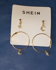 Star And Moon 4 Piece Earrings