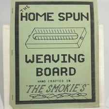 The Home Spun Weaving Board Crafting Kit Vintage Handcrafted Smokies
