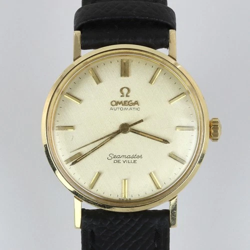 1960s Omega Seamaster DeVille Men's 34mm Wristwatch w/14k Gold Case