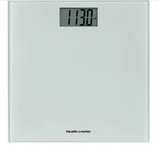 Compact Digital Glass Bathroom Scale 500 lb Capacity, 4 Load Cells Auto Shut-Off