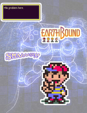 Earthbound Retro Video Game 4pc Sticker Pack