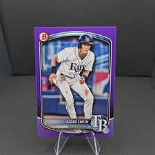 2025 Bowman Aidan Smith Tampa Bay Rays Prospects Purple Parallel 1/250 