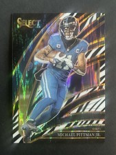2025 Panini Select Football - Michael Pittman Jr. #231 - Club Level Zebra Prizm
