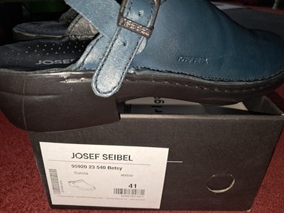 Josef Seibel Clogs Schuhe Gr. 41 blau wie neu in OVP
