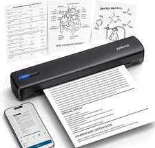 POLONO Thermodrucker – Kabellos & Tragbar – Bluetooth & USB, IOS, Android, PC