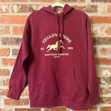 T12 - Yellowstone Dutton Ranch Burgundy Hoodie