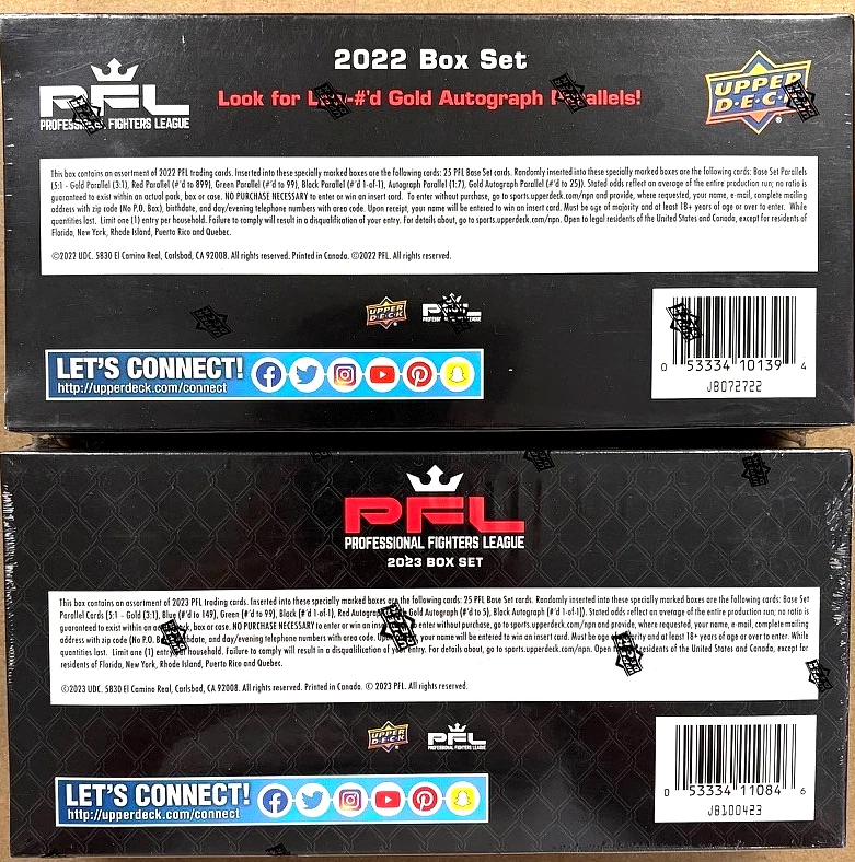 2022 & 2023 Upper Deck Professional Fight League PFL Factory Sealed Box Set MMA - Image 2 of 3