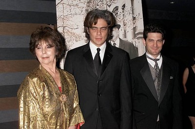 Benicio Del Toro with Ellen Adler daughter of Stella Adler Executi- Old Photo 1