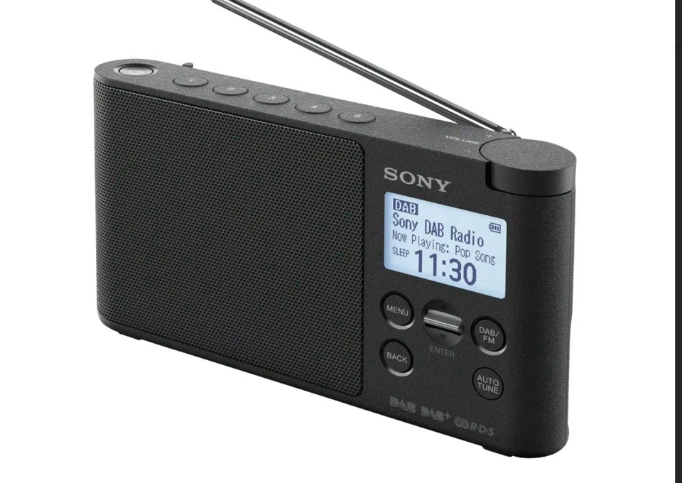 Sony DAB/DAB+ Radio XDR-S41D, Schwarz - Bild 2 von 2