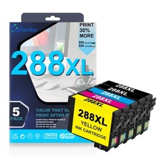 288XL Ink Cartridges 5PK 2BK/C/M/Y for Epson XP-340 XP-330 XP-446 XP-440
