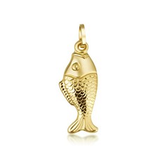 Fish Necklace 14K Gold S/L