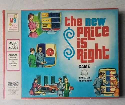 The New Price is Right Vintage Board Game 1973 Milton Bradley
