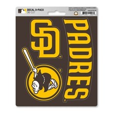 San Diego Padres Team Logo - Set Of 3 Sticker Sheet