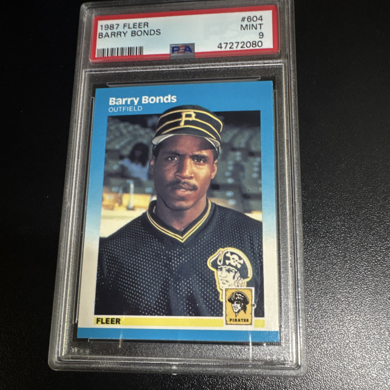 Fleer 1987 Barry Bonds Rookie #604 PSA 9 Pittsburgh Pirates Baseball Card
