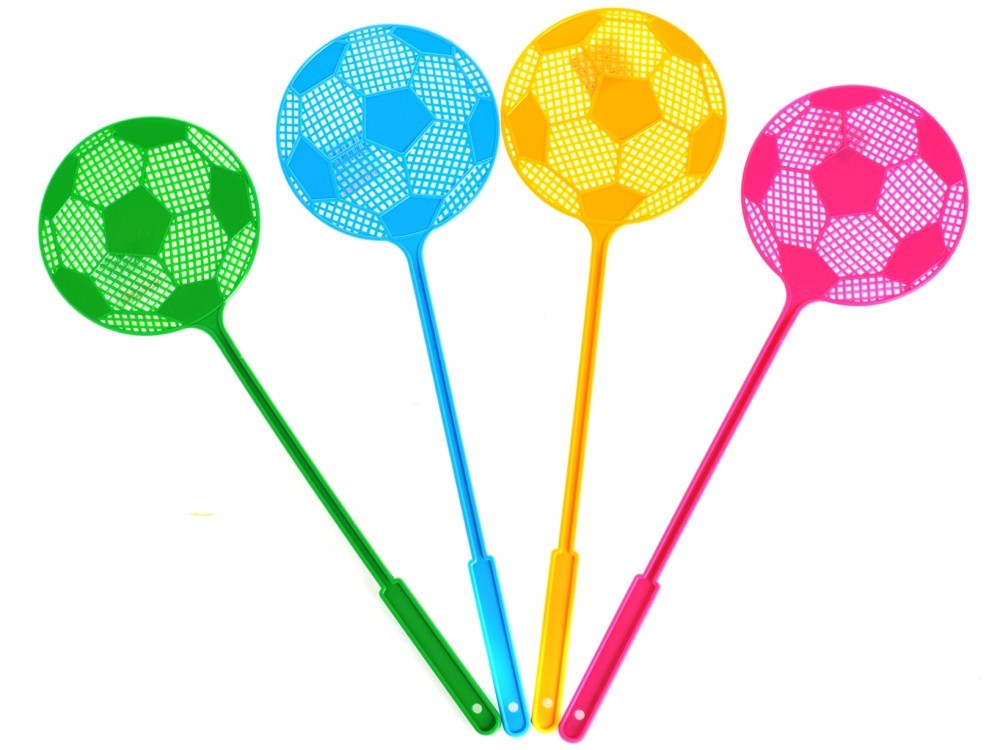 Assorted Color Fly Swatters, In Plastic