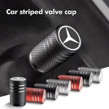 4Pcs Alloy Valve Caps Compatible with Mercedes Models W203 W205 W206 Dust Covers