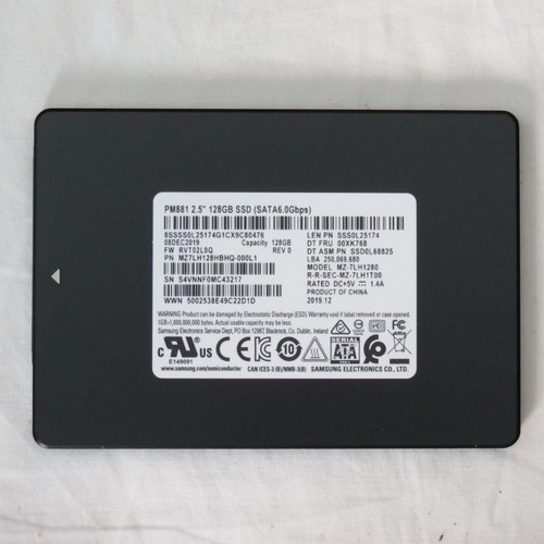 Samsung PM881 MZ7LH128HBHQ 128Gb 2,5" SATA SSD nur 14 Stunden im Einsatz