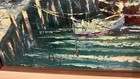 Vintage Hayward Oil Painting Maritime Fishing Harbor Boat Nautical 20”H x 23”W — photo 3
