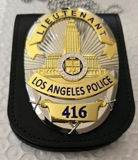 Columbo Prop. Tv Show Badge Collectors. Badge And  Leather Holder. Free Shipping