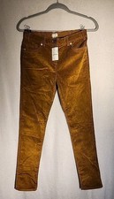 Crewcuts Corduroy Pants Kids Gold Brown Skinny Fit Cotton Blend Stretch Size 14