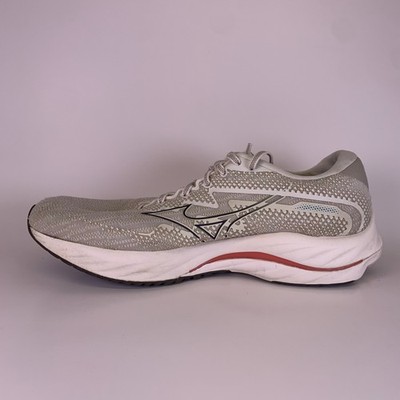 Mizuno Men Wave Rider 27 411415.0DGR White Running Shoes Sneakers Size 11.5